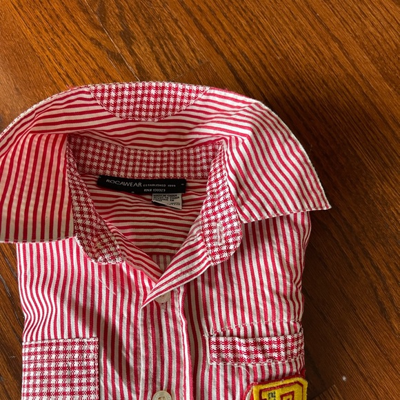 Rocawear Red stripe long sleeve shirt - Picture 3 of 4